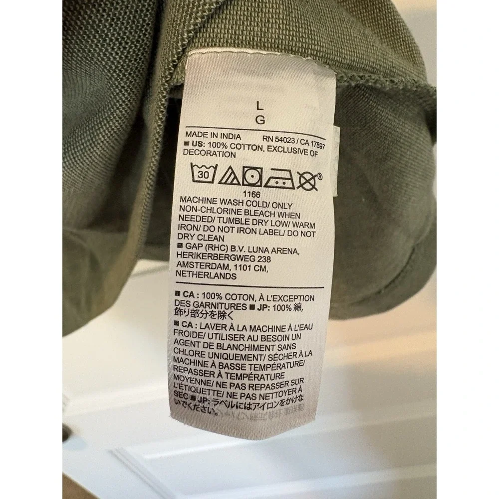 Banana Republic Men's Golf Polo Shirt Green 100% Organic Cotton Size Large NWOT